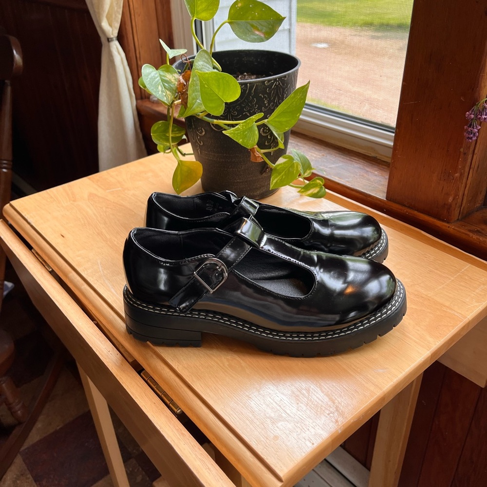 Ardene Black Loafers Classic Slip-On Shoes